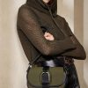 Olive Women’s Ralph Lauren Canvas & Calfskin Welington Shoulder Bags