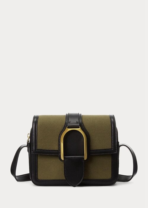 Olive Women’s Ralph Lauren Canvas Welington Crossbody Bags Olive Women’s Ralph Lauren Canvas Welington Crossbody Bags