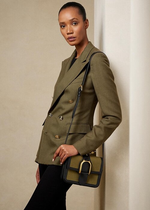 Olive Women’s Ralph Lauren Canvas Welington Crossbody Bags Olive Women’s Ralph Lauren Canvas Welington Crossbody Bags