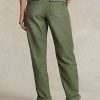 Olive Women’s Ralph Lauren Cotton Sateen Utility Pants Olive Women’s Ralph Lauren Cotton Sateen Utility Pants