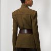 Olive Women’s Ralph Lauren Rhodri Wool-Blend Twill Jackets