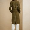Olive Women’s Ralph Lauren Romilly Lamb-Suede Coats