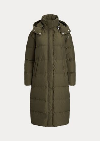 olive women s ralph lauren water repellent long down coats 2 330x462 - Olive Women's Ralph Lauren Water-Repellent Long Down Coats