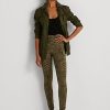 Olive Women’s Ralph Lauren Zebra-Print Stretch Jersey Leggings