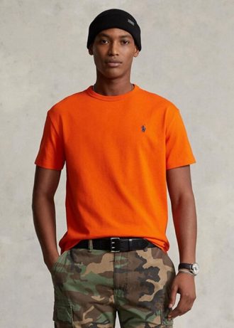 Orange Men’s Ralph Lauren Classic Fit Heavyweight Jersey  T Shirts