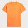 Orange Men’s Ralph Lauren Custom Slim Fit Crewneck  T Shirts