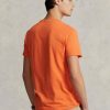 Orange Men’s Ralph Lauren Custom Slim Fit Crewneck  T Shirts
