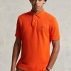 Orange Men’s Ralph Lauren Custom Slim Fit Mesh Polo Shirts Orange Men’s Ralph Lauren Custom Slim Fit Mesh Polo Shirts