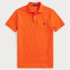 Orange Men’s Ralph Lauren Custom Slim Fit Mesh Polo Shirts Orange Men’s Ralph Lauren Custom Slim Fit Mesh Polo Shirts