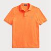 Orange Men’s Ralph Lauren Custom Slim Fit Mesh Polo Shirts