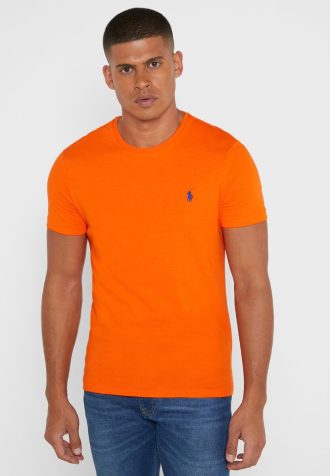 Orange Men’s Ralph Lauren Essential Crew Neck T Shirts