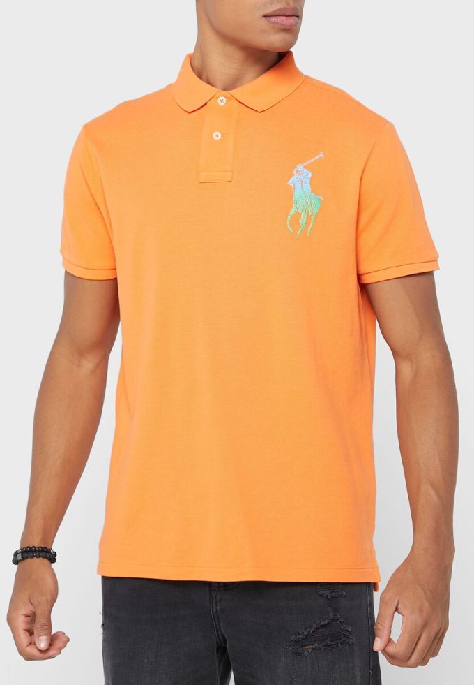 Orange Men’s Ralph Lauren Essential Polo Shirts Orange Men’s Ralph Lauren Essential Polo Shirts
