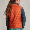 Orange Men’s Ralph Lauren Water-Repellent Quilted Vest