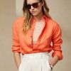 Orange Women’s Ralph Lauren Adrien Linen Shirts Orange Women’s Ralph Lauren Adrien Linen Shirts