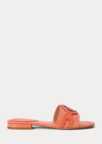 Orange Women’s Ralph Lauren Alegra Crocodile-Embossed Leather Flat Shoes Orange Women’s Ralph Lauren Alegra Crocodile-Embossed Leather Flat Shoes