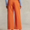 Orange Women’s Ralph Lauren Chino Wide-Leg Pants