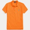 Orange Women’s Ralph Lauren Classic Fit Mesh Polo Shirts