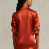 Orange Women’s Ralph Lauren Mulberry Silk Shir Shirts