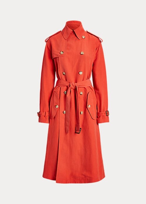 Orange Women’s Ralph Lauren Silk-Blend Coats Orange Women’s Ralph Lauren Silk-Blend Coats