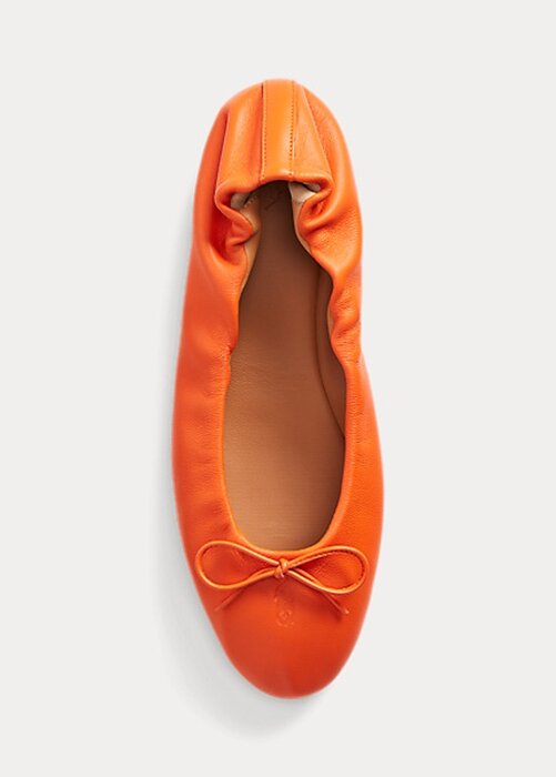 Orange Women’s Ralph Lauren The Pony Ballet Flat Shoes Orange Women’s Ralph Lauren The Pony Ballet Flat Shoes