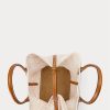Parchment Cream Women’s Ralph Lauren Leather-Trim Crochet Large Bellport Tote Bags