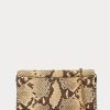 Parchment Women’s Ralph Lauren Faux-Snakeskin Medium Adair Crossbody Bags