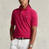 Pink Men’s Ralph Lauren Custom Slim Fit Mesh Polo Shirts