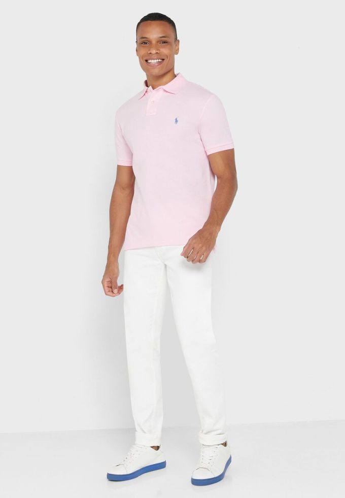 Pink Men’s Ralph Lauren Essential Polo Shirts