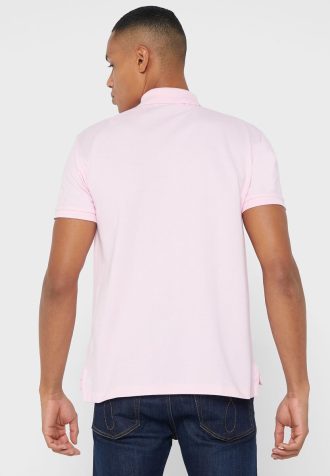 Pink Men’s Ralph Lauren Essential Slim fit Polo Shirts