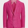 Pink Men’s Ralph Lauren Kent Basket-weave Linen-silk Sport Blazers