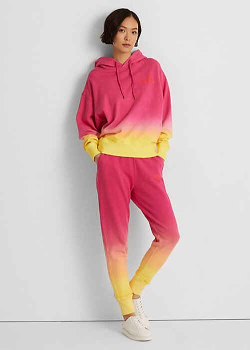 Pink / Orange / Yellow Women’s Ralph Lauren Dip-Dyed French Terry Sweatpants Pink / Orange / Yellow Women’s Ralph Lauren Dip-Dyed French Terry Sweatpants