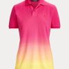 Pink / Orange / Yellow Women’s Ralph Lauren Dip-Dyed Piqué Polo Shirts