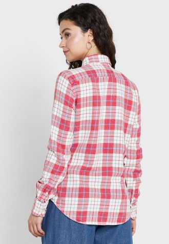 Pink Women’s Ralph Lauren Checked Button Down Shirts
