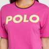 Pink Women’s Ralph Lauren Crew Neck Graphic T Shirts