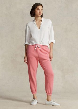 Pink Women’s Ralph Lauren Fleece Athletics   Pants
