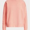 Pink Women’s Ralph Lauren Fleece Pullover Sweatshirts Pink Women’s Ralph Lauren Fleece Pullover Sweatshirts