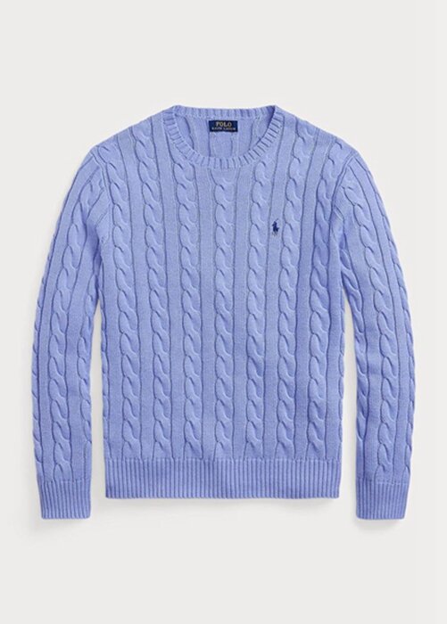 Purple Men’s Ralph Lauren Cable-knit Cotton Jumper Sweaters Purple Men’s Ralph Lauren Cable-knit Cotton Jumper Sweaters