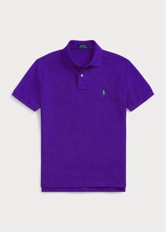 Purple Men’s Ralph Lauren Custom Slim Fit Mesh Polo Shirts