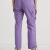 Purple Women’s Ralph Lauren Featherweight Twill Cargo Ankle Pants