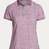Purple Women’s Ralph Lauren Tailored Fit Stretch Jersey Polo Shirts