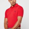 Red Men’s Ralph Lauren Basic Mesh Polo Shirts