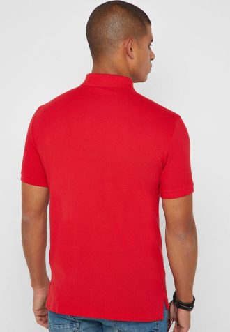 Red Men’s Ralph Lauren Basic Mesh Polo Shirts