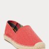 Red Men’s Ralph Lauren Cevio Washed Canvas Espadrille