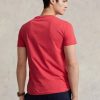 Red Men’s Ralph Lauren Custom Slim Fit Crewneck  T Shirts