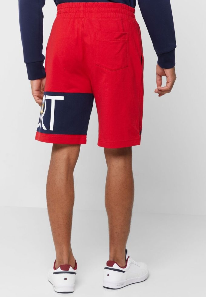 Red Men’s Ralph Lauren Logo Shorts