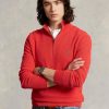 Red Men’s Ralph Lauren Mesh-knit Cotton Quarter-zip Jumper  Sweaters