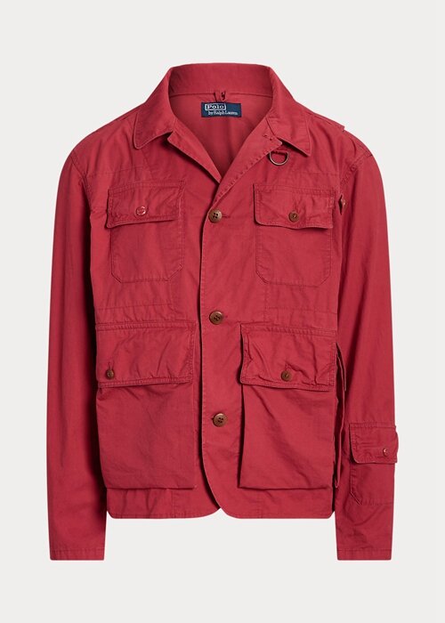 Red Men’s Ralph Lauren Twill Wading Jackets Red Men’s Ralph Lauren Twill Wading Jackets