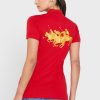 Red Women’s Ralph Lauren Button Detail Shirt Polo Shirts Red Women’s Ralph Lauren Button Detail Shirt Polo Shirts