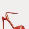 Red Women’s Ralph Lauren Kandice Goat-Suede Heels