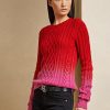 Red Women’s Ralph Lauren Lunar New Year Cable-Knit Sweaters